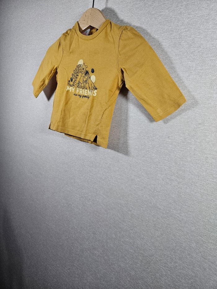 T-shirt manche longue  winnie l'ourson  disney  3 mois - photo numéro 3