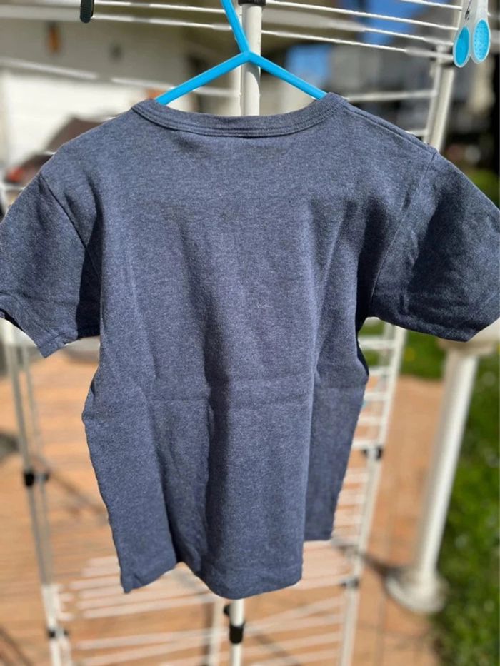 T shirt bleu petit bateau taille 8 ans - photo numéro 2