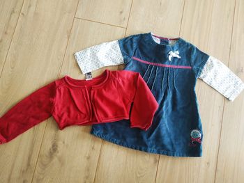 Ensemble Robe+Boléro 12 mois