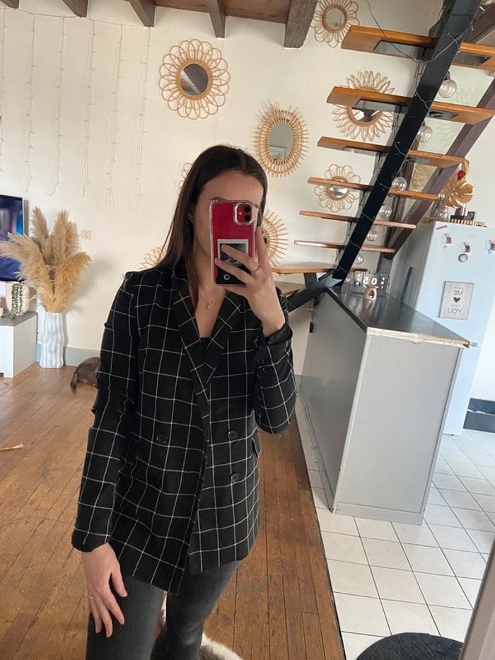 Blazer à carreaux Jennfyer - photo numéro 10