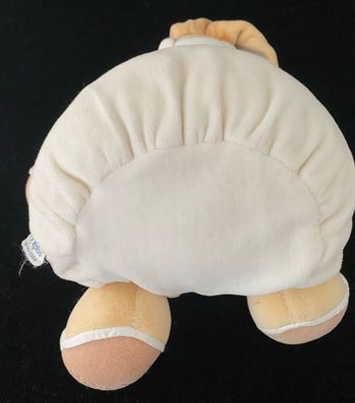 ❤️B5977 Peluche vintage doudou kaloo lapin 1998 -2008 blanc écru beige - photo numéro 5