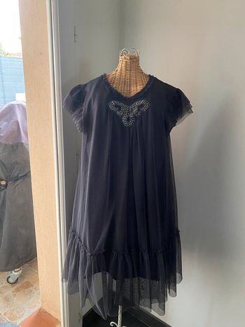 Robe Zara en tulle gris anthracite taille 13/14 ans ou XS