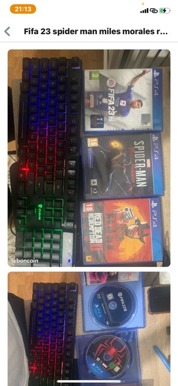 Pack clavier avec des jeux play