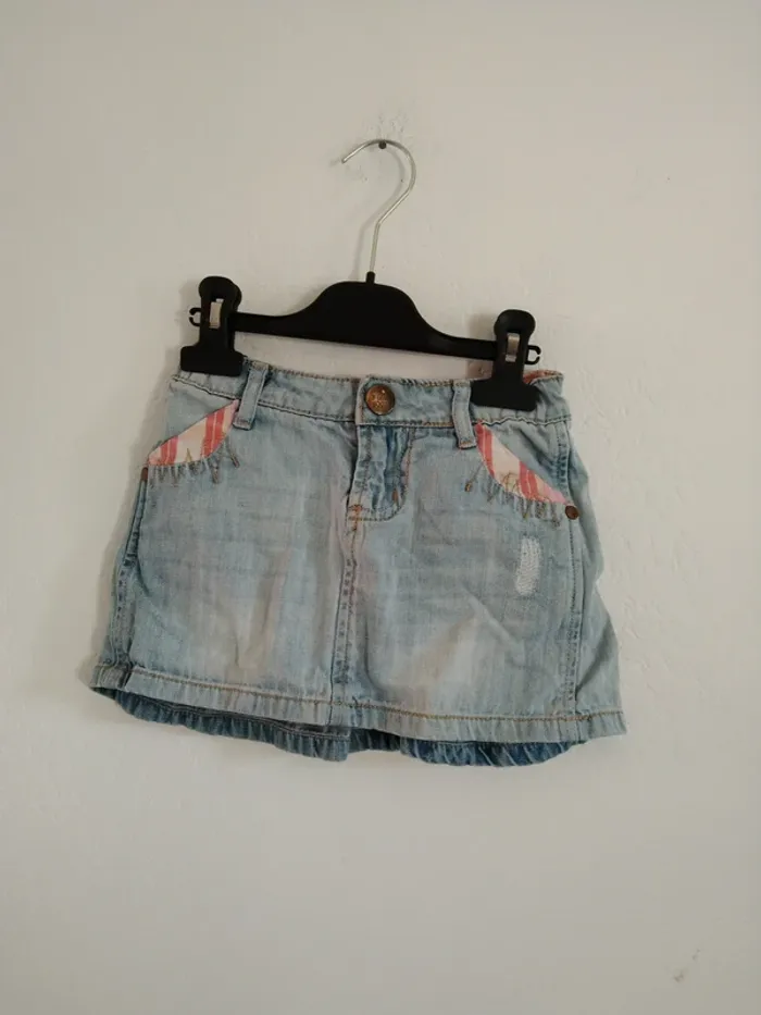 jupe en jean ikks fille 6 ans