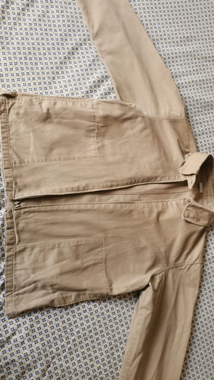 Veste légère en coton beige - photo numéro 3