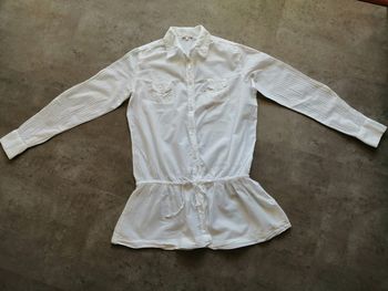 Chemisier ou tunique blanc Taille 36 Etam