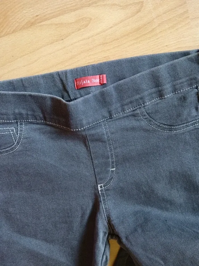 Legging jean gris - photo numéro 2