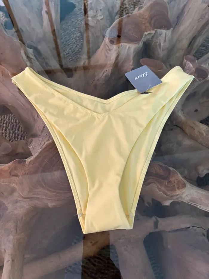 Bas de maillot de bain Etam bresil pastel jaune 40 - photo numéro 2