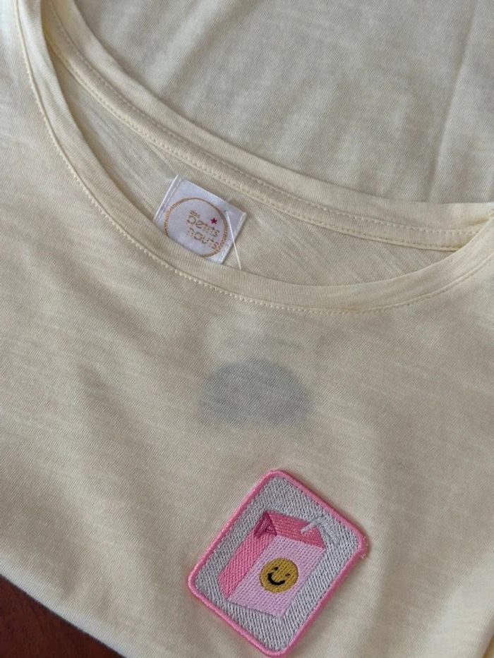 🧃T-shirt motif smiley milk Des Petits Hauts Paris taille S – taille oversize - photo numéro 5