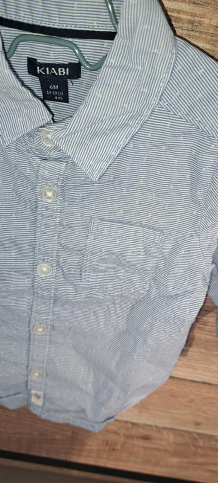 Chemise manches longues Kiabi 6 mois - photo numéro 2