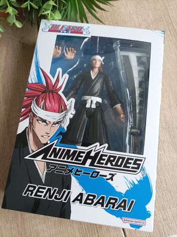 Figurine jouet articulé Renji Abarai Bleach anime heroes Bandai Namco 