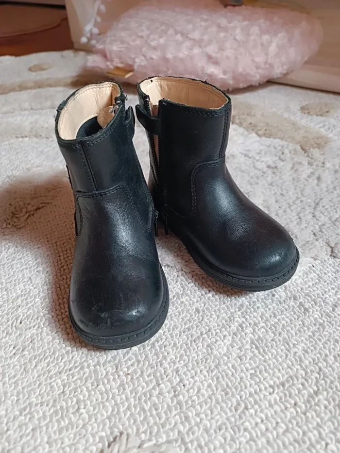 Bottines en cuir GEOX taille 22 - photo numéro 3