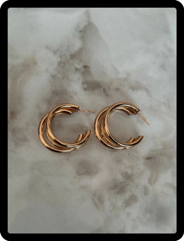 Boucles d’oreilles en acier inoxydable - photo numéro 3