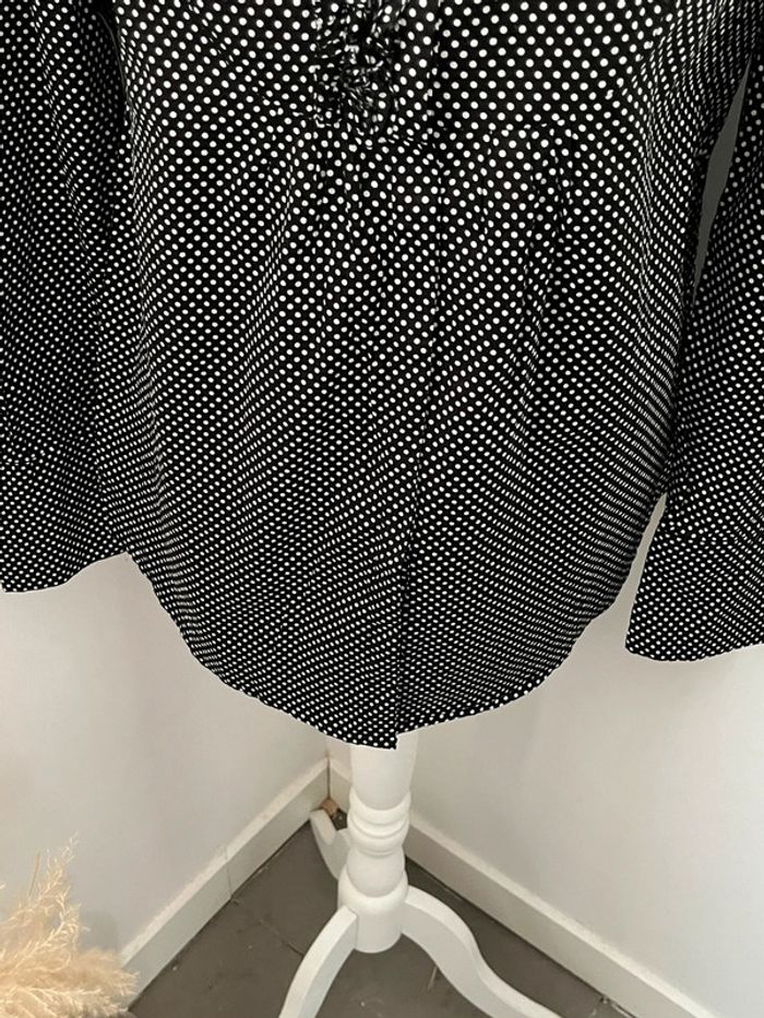 Chemisier à pois one step S comme neuf - photo numéro 2