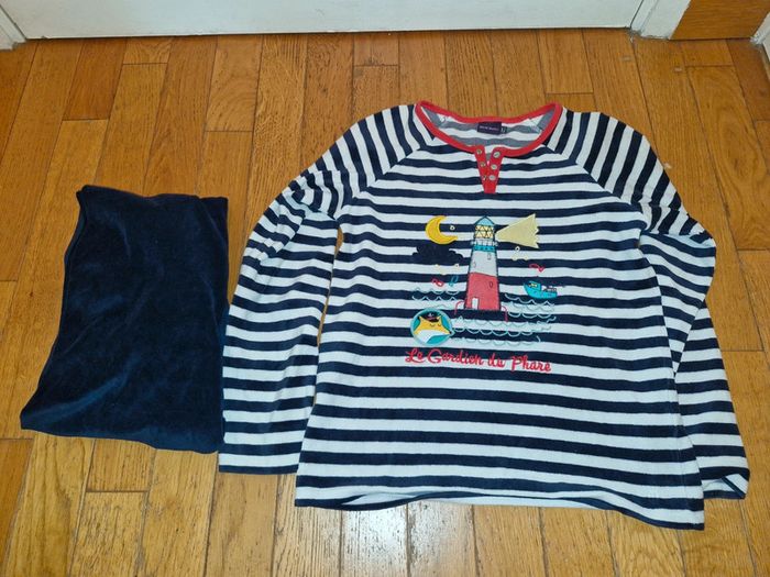 Pyjama velours sergent major 11 ans