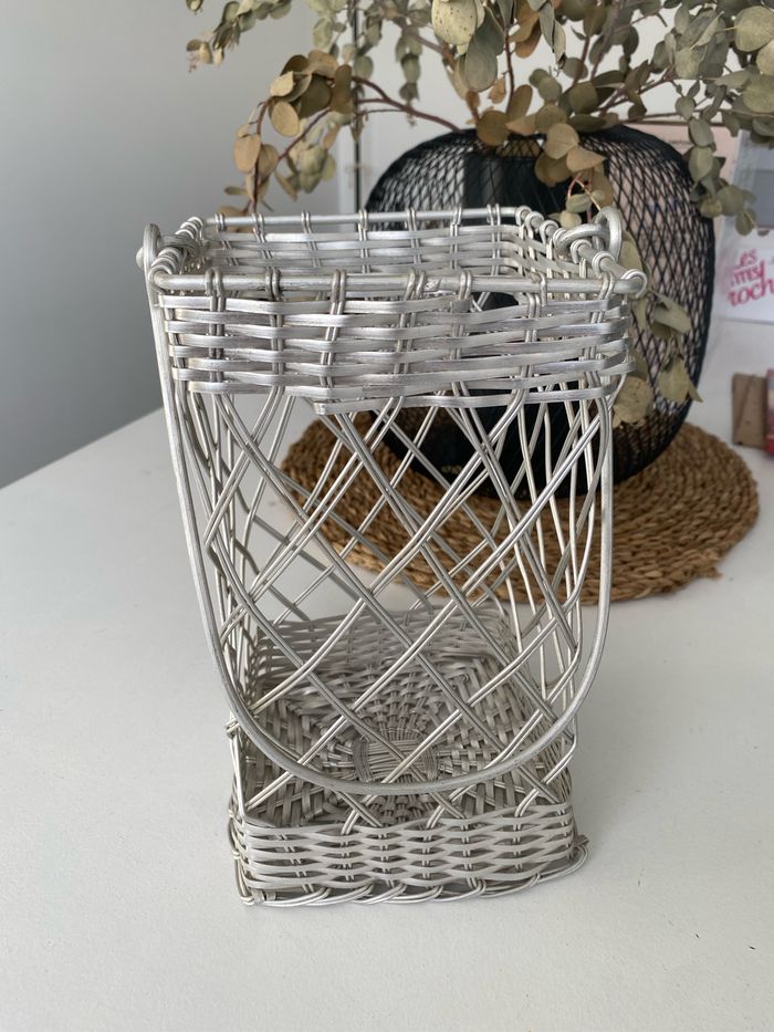 Panier argenté