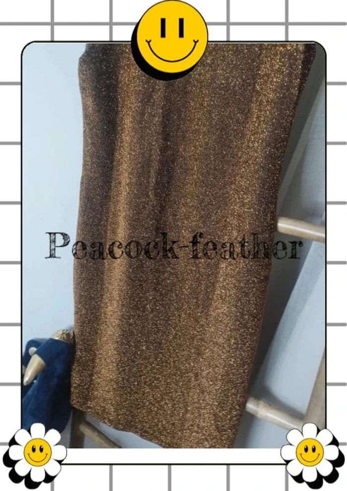 Robe paillettes marron dorée 40/42 - photo numéro 9