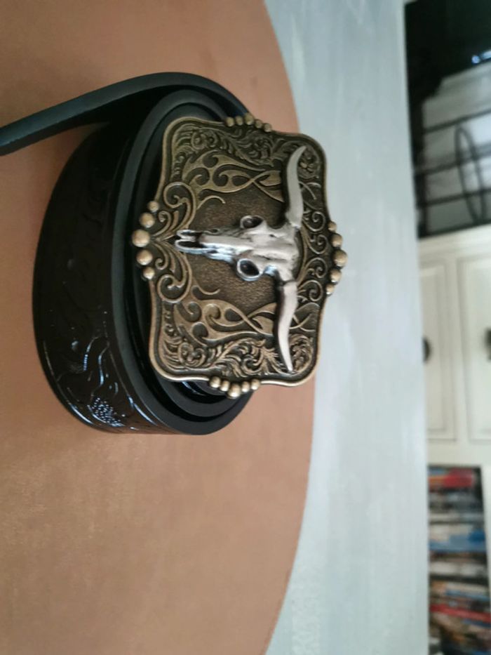 Ceinture de cowboy country taureau - photo numéro 2