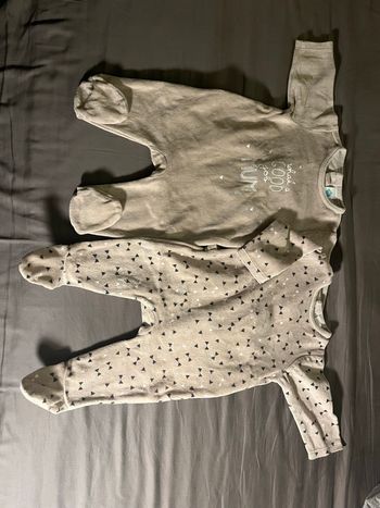 Lot de 2 pyjamas velour