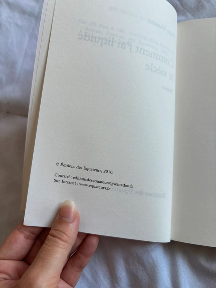 Livre Comment j’ai liquidé le siècle – Flor Vasseur – Équateurs – Roman contemporain - photo numéro 8