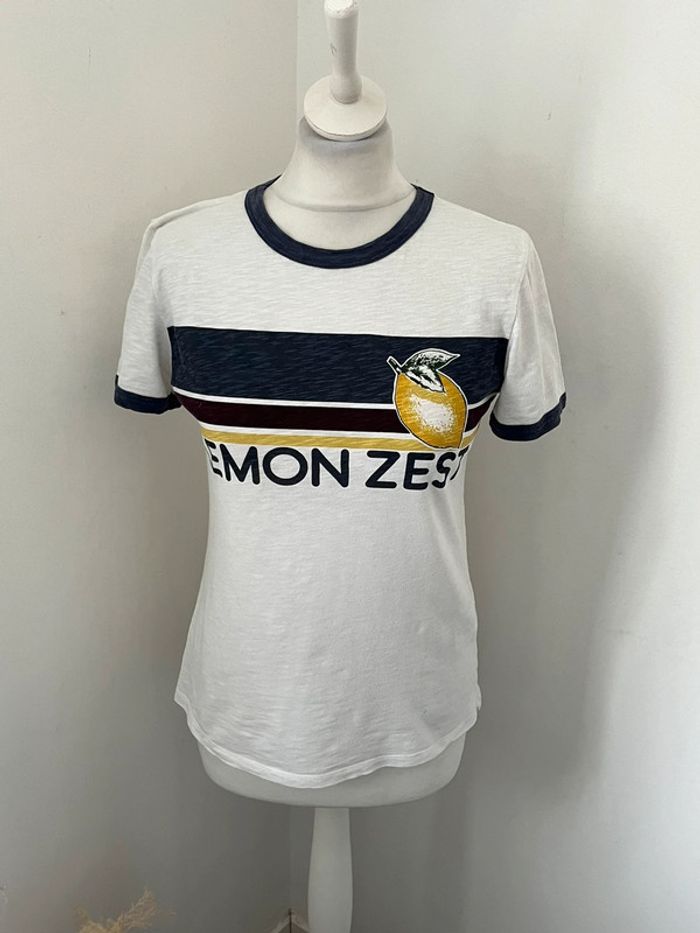 T-shirt blanc Bash lemon zest S