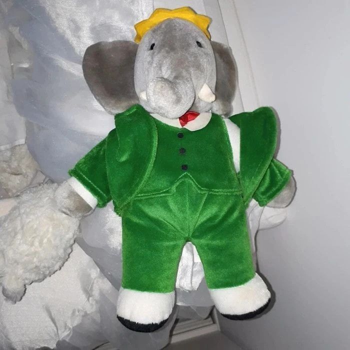 Peluche Babar Gund vintage 36 cm de 1988