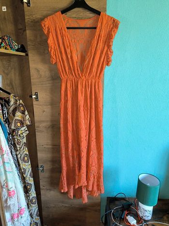 Robe été terracotta/orange made in Italie