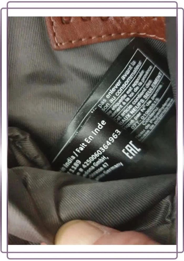 Pochette à bandoulière Bugatti marron, neuve avec étiquette - photo numéro 8