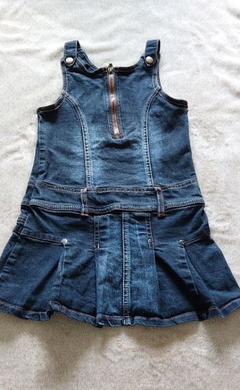 Jolie robe en jean demi-saison fille 5 ans