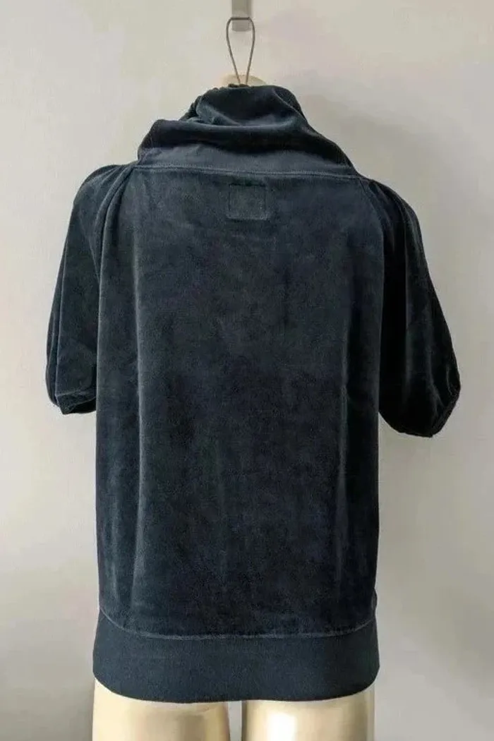 Sweat marine en velours - Sun68 - taille L - photo numéro 3