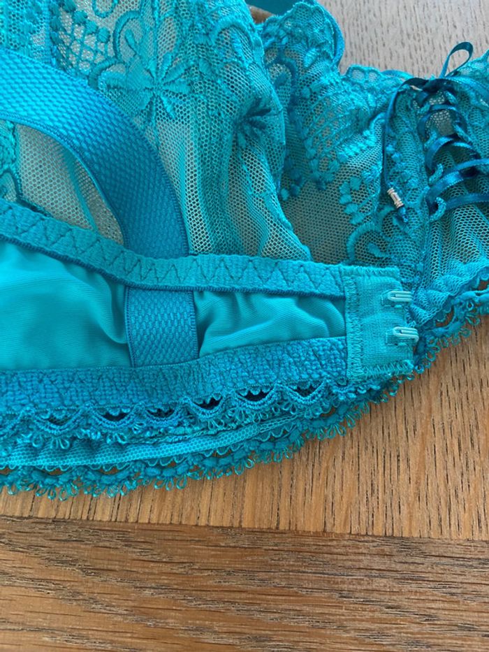 Soutien-gorge dentelle turquoise Antinea 90D - photo numéro 9