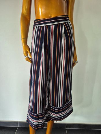 Pantalon Court Large Bleu