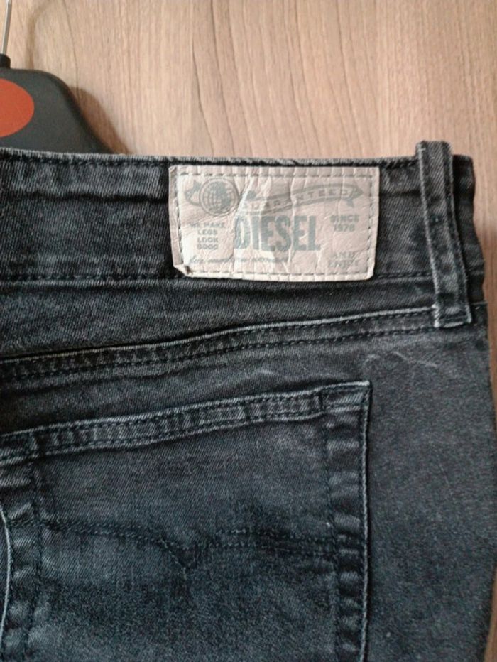 Jeans femme diesel noir en taille 38 - photo numéro 4