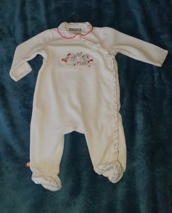 Pyjama velours SGMJ t. 6 mois