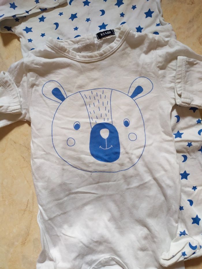 Pyjamas fin ours et étoiles - photo numéro 3