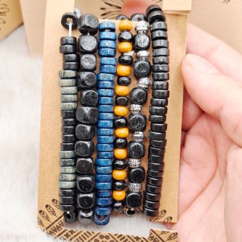 Lot bracelets perles style bohème – look tendance facile à porter – neuf