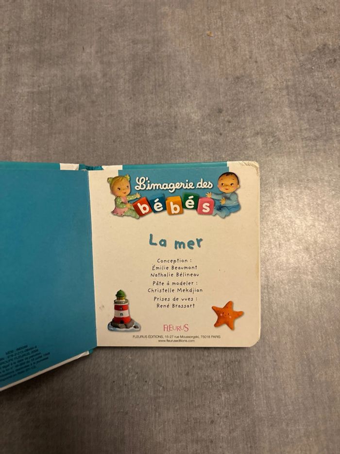 Livre l’imagerie des bébés, la mer - photo numéro 2