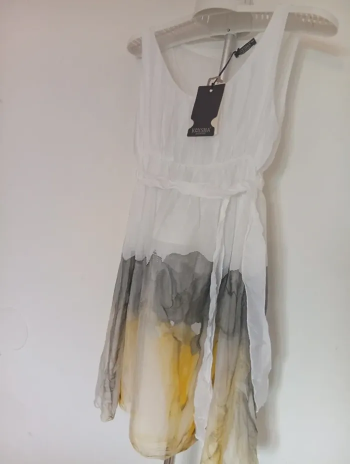 Robe été en soie taille M Made in Italia - photo numéro 2