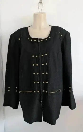 Veste zippée noire - Alain Weiz - taille 52
