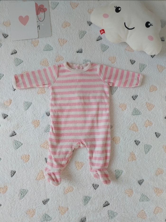 Pyjama velours naissance