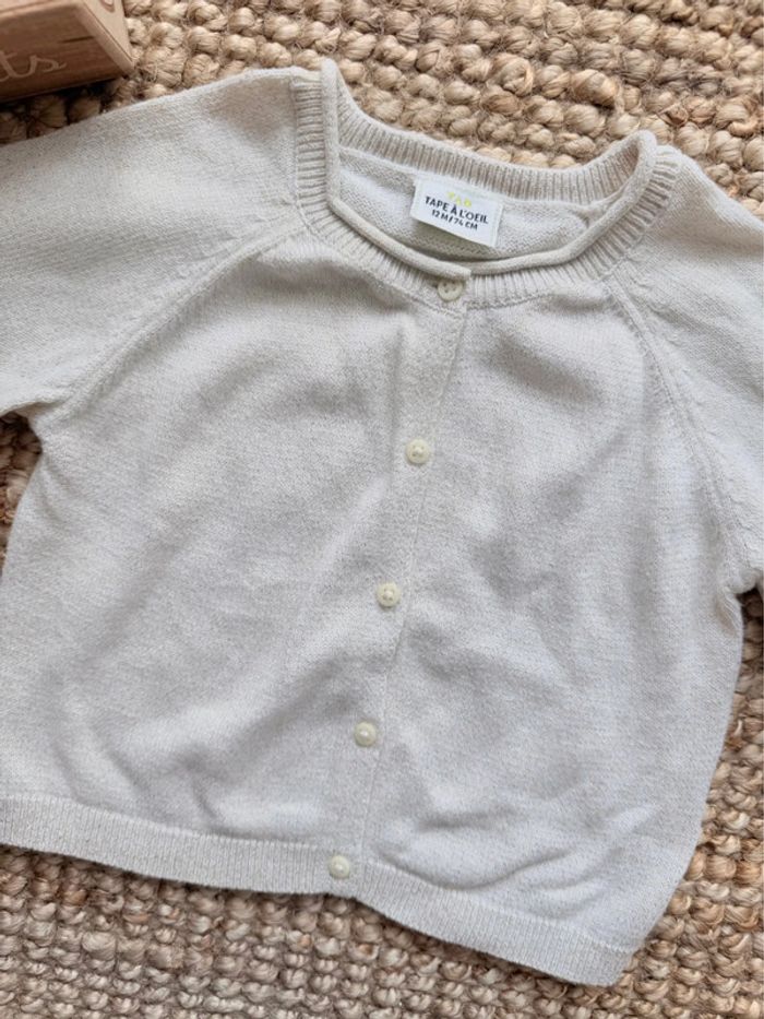 Gilet pailleté TAO 12mois / 74cm - photo numéro 2