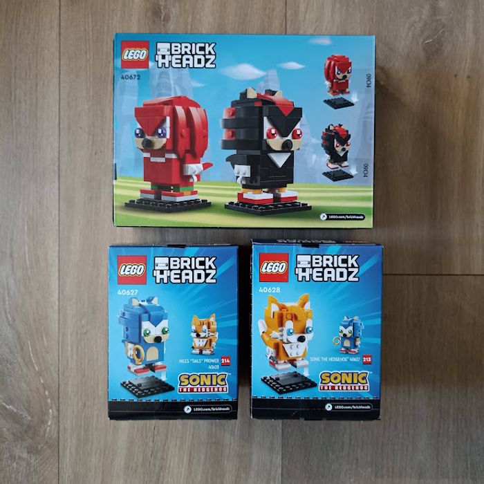 Tripack LEGO 🧱 BrickHeadz Sonic 40672+40627+40628 NEUF - photo numéro 2