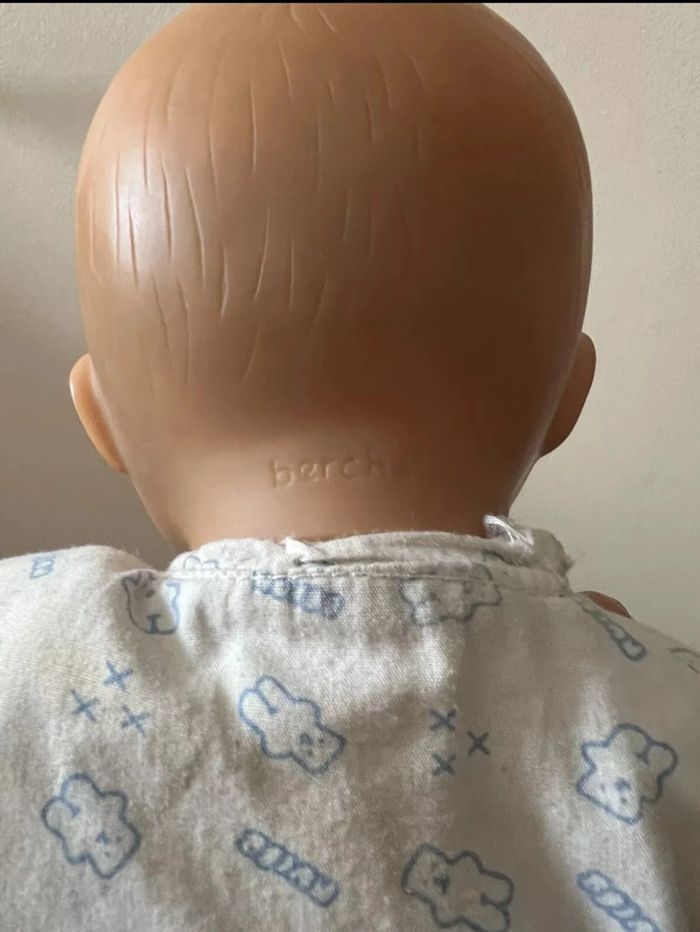 Poupon Ancien berchet 40cm , Yeux Dormeurs , Dents, Corps Mou - photo numéro 5
