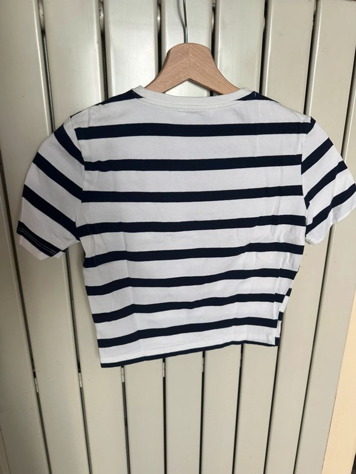 T shirt mariniere court zara S - photo numéro 3