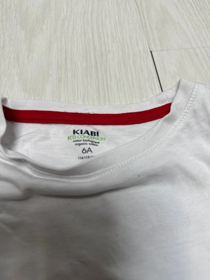 T-shirt blanc, Kiabi, six ans - photo numéro 3