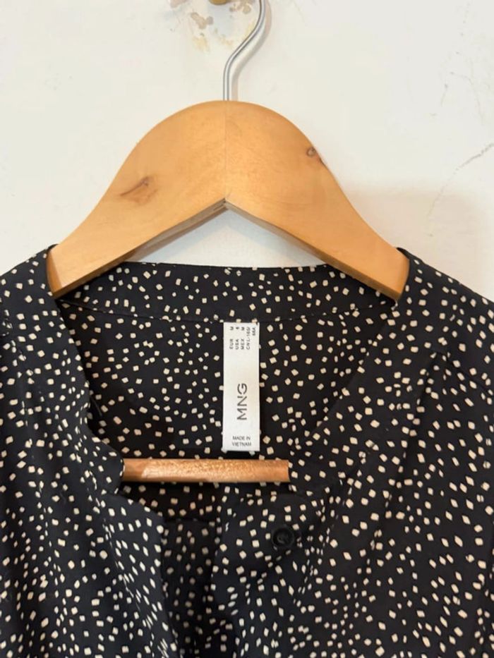 Robe Mango noir à pois blancs - photo numéro 4