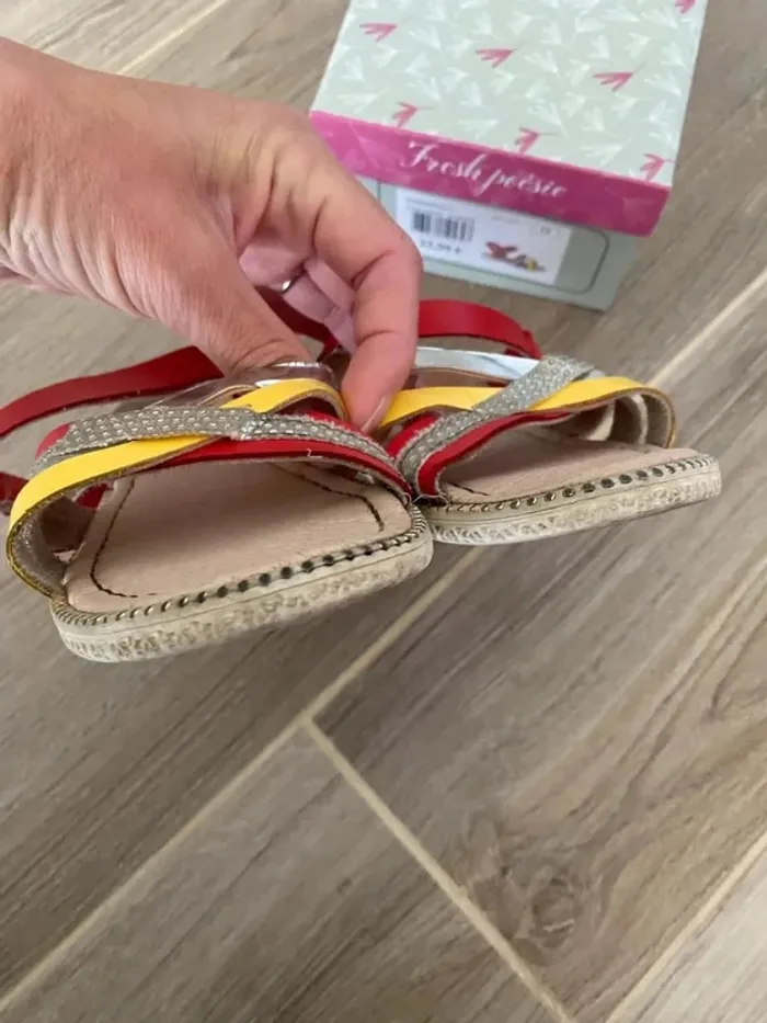 Bien lire 🙏 Sandale fille Multicolore T29 - photo numéro 6