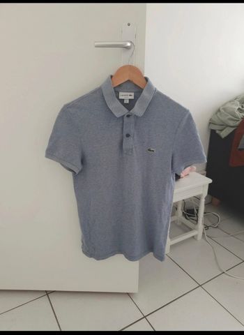 Polo gris claire Lacoste