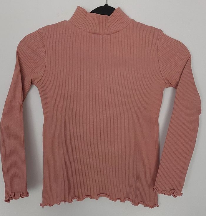 Sous pull côtelé rose Kiabi