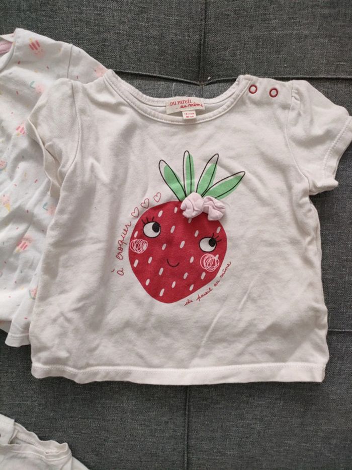 Lot tee-shirts 18 mois - photo numéro 9